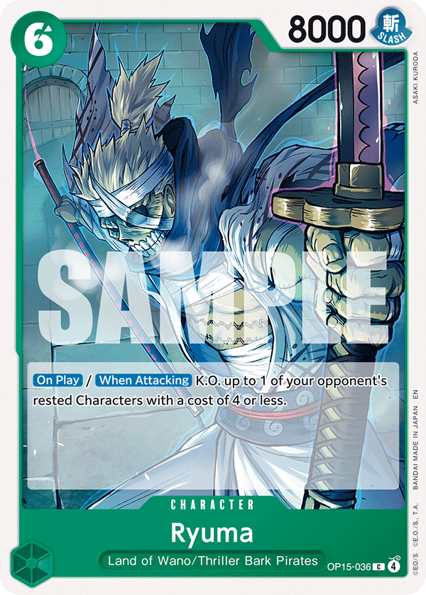 Ryuma OP15-036 One Piece card