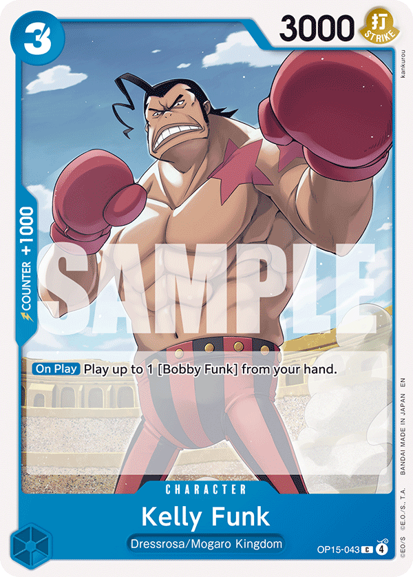 Kelly Funk OP15-043 One Piece card
