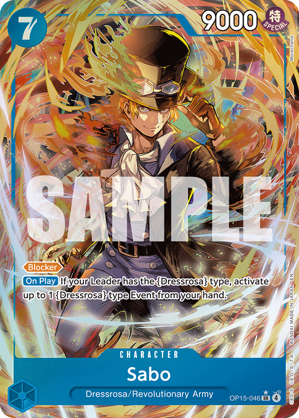 Sabo (Alternate Art) OP15-046 One Piece card