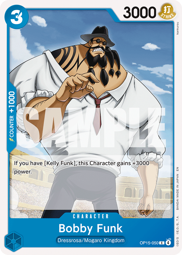 Bobby Funk OP15-050 One Piece card