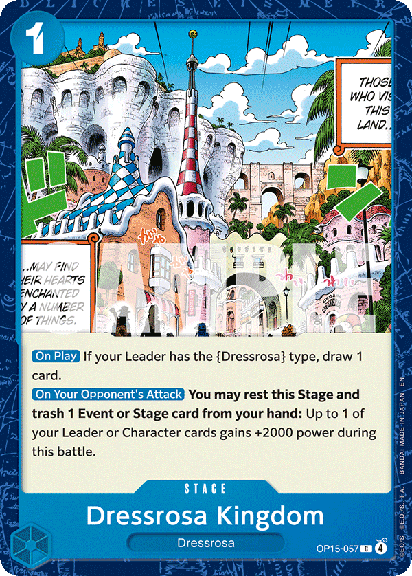 Dressrosa Kingdom OP15-057 One Piece card