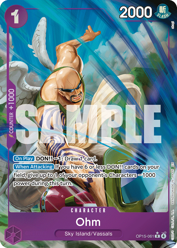 Ohm (Alternate Art) OP15-061 One Piece card