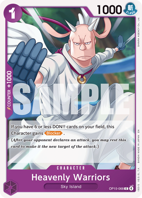 Heavenly Warriors OP15-068 One Piece card