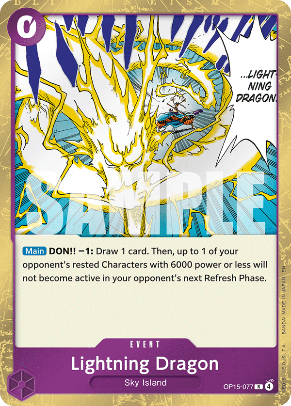 Lightning Dragon OP15-077 One Piece card