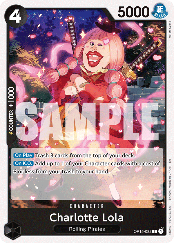 Charlotte Lola OP15-082 One Piece card
