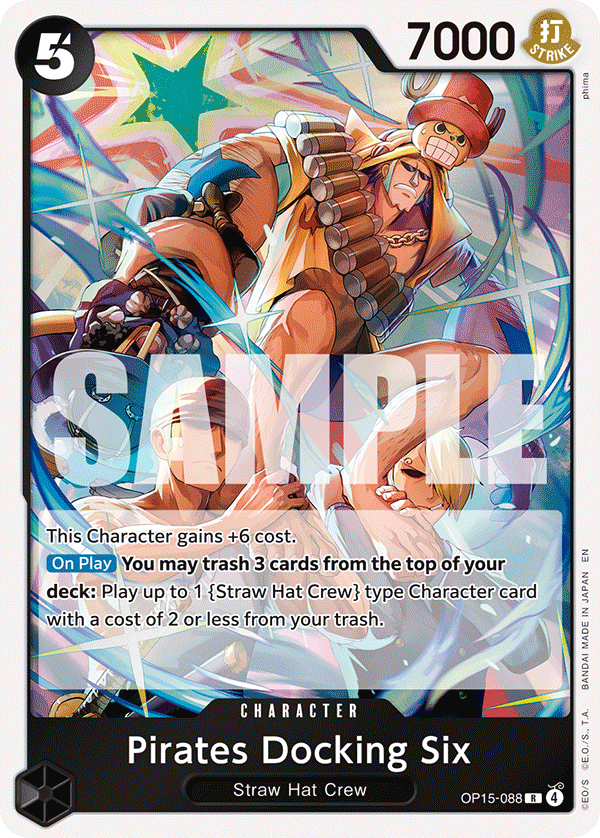 Pirates Docking Six OP15-088 One Piece card
