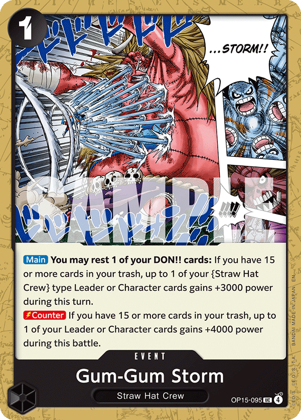 Gum-Gum Storm OP15-095 One Piece card