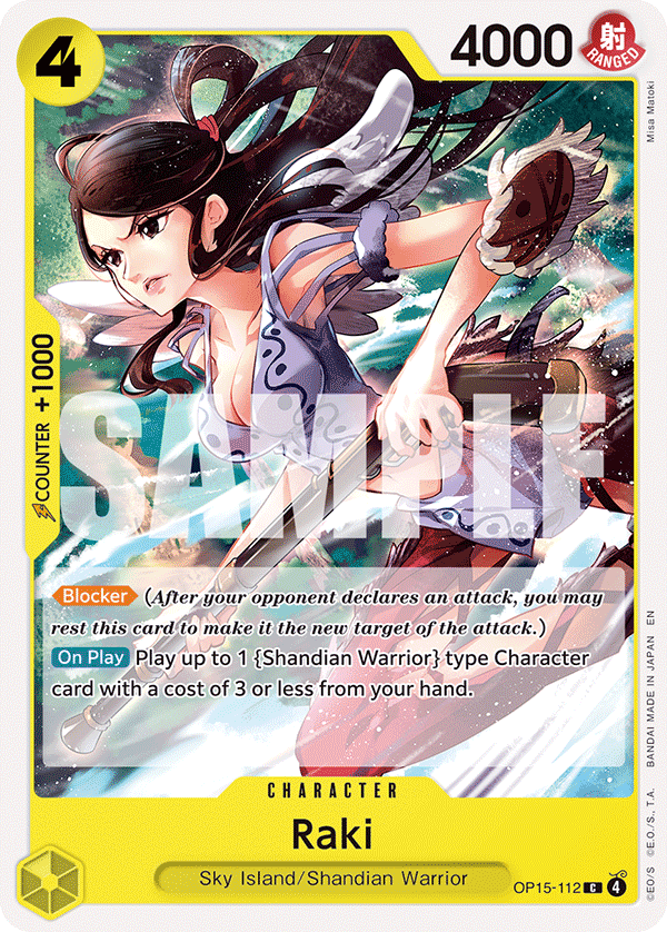 Raki OP15-112 One Piece card