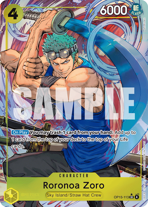 Roronoa Zoro (OP15-113) (Alternate Art) OP15-113 One Piece card