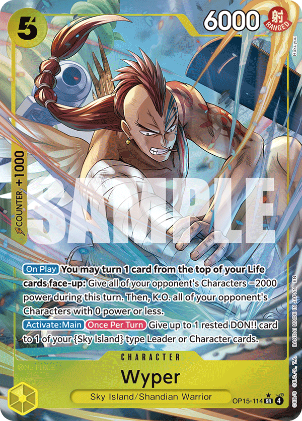 Wyper (Alternate Art) OP15-114 One Piece card