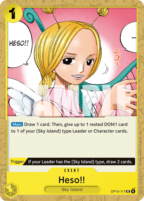 Heso!! OP15-117 One Piece card
