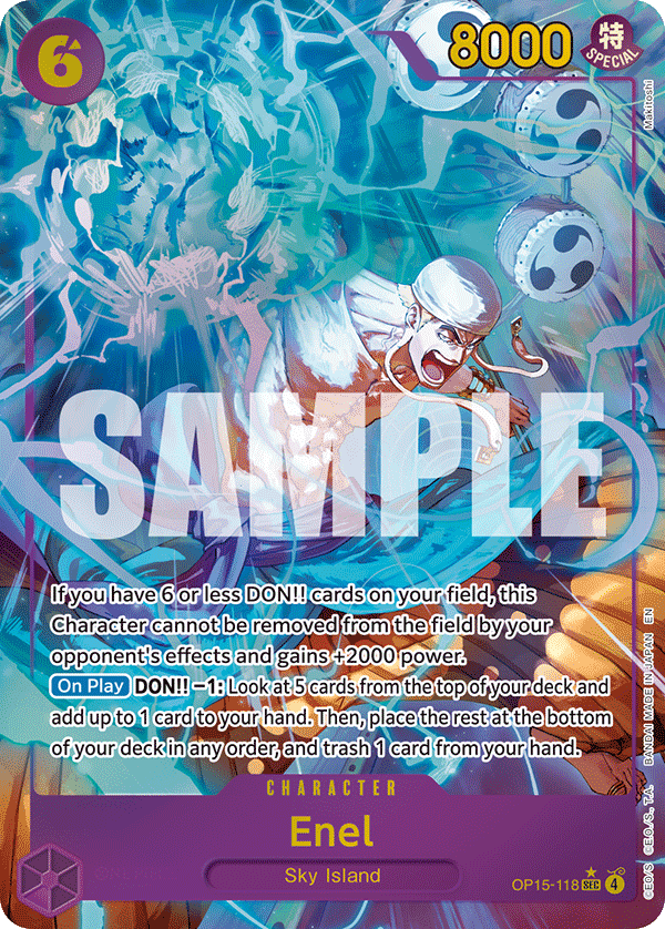 Enel (OP15-118) (Alternate Art) OP15-118 One Piece card