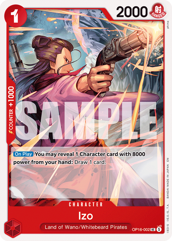 Izo OP16-002 One Piece card