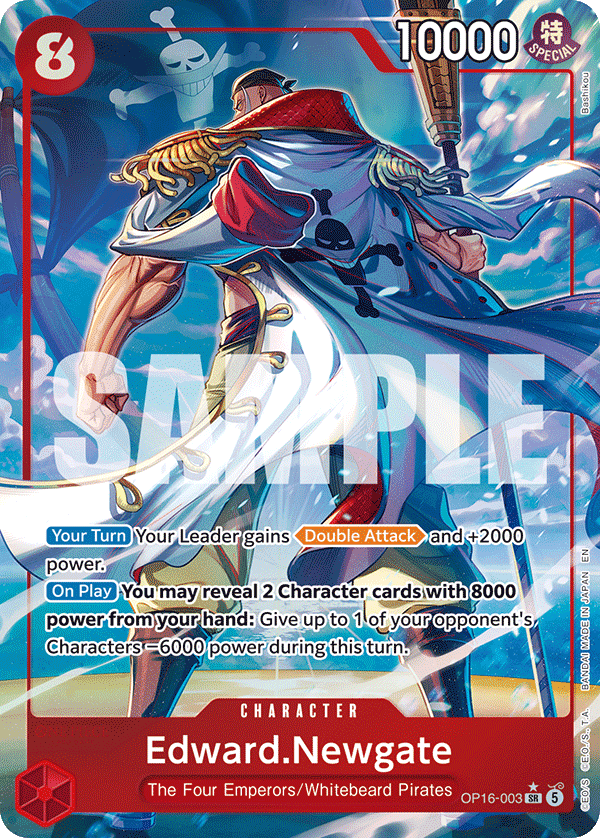 Edward.Newgate (Alternate Art) OP16-003 One Piece card