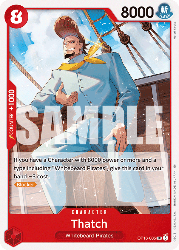 Thatch OP16-005 One Piece card