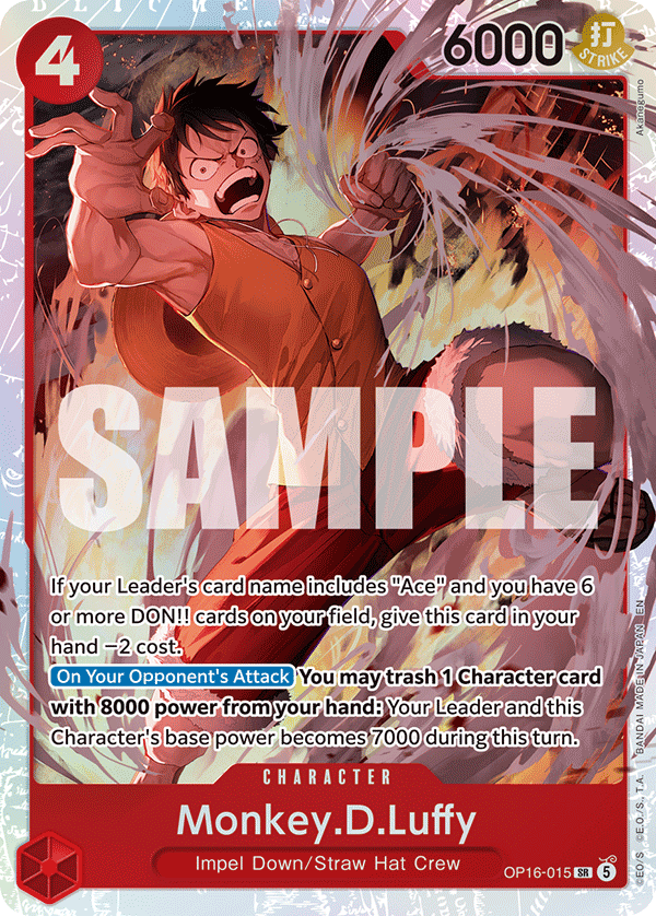 Monkey.D.Luffy OP16-015 One Piece card
