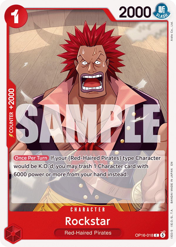 Rockstar OP16-018 One Piece card