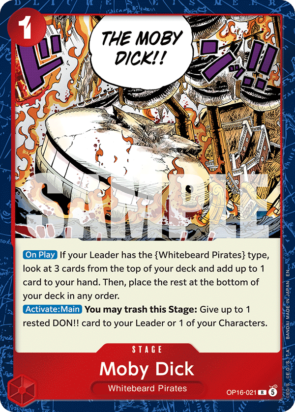 Moby Dick OP16-021 One Piece card