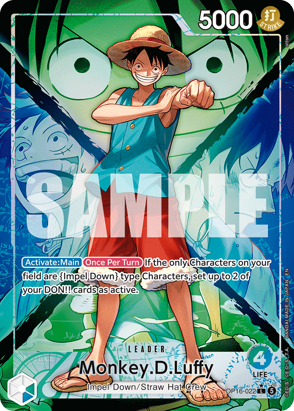 Monkey.D.Luffy (022) (Alternate Art) OP16-022 One Piece card