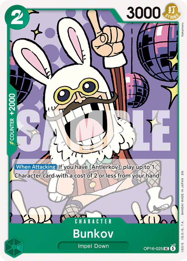 Bunkov OP16-025 One Piece card