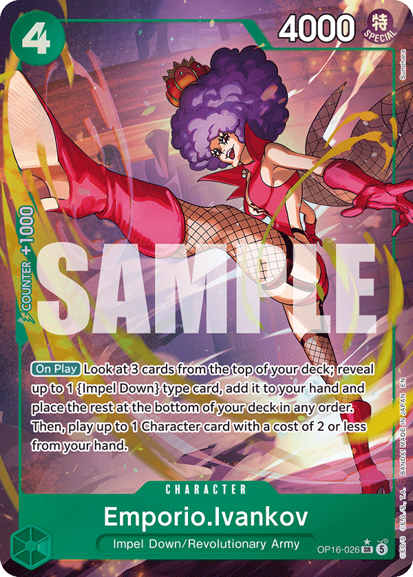 Emporio.Ivankov (026) (Alternate Art) OP16-026 One Piece card