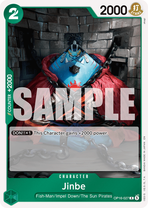 Jinbe (027) OP16-027 One Piece card