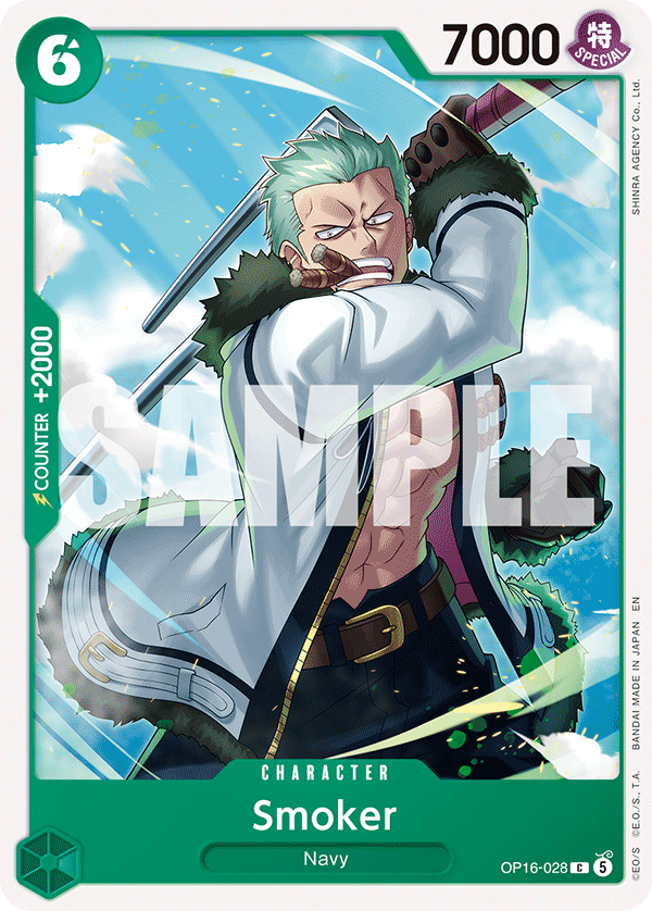 Smoker OP16-028 One Piece card