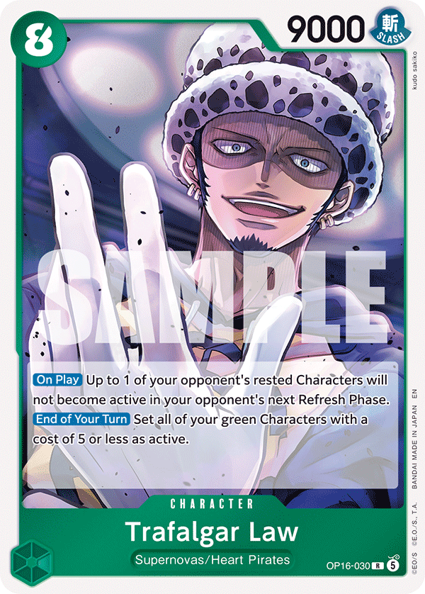 Trafalgar Law (030) OP16-030 One Piece card