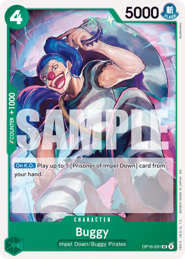 Buggy (031) OP16-031 One Piece card