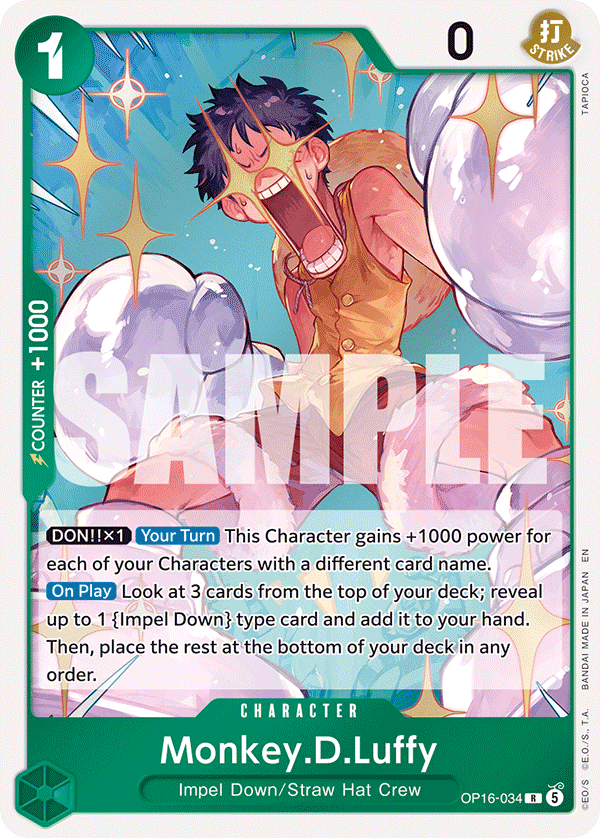 Monkey.D.Luffy (034) OP16-034 One Piece card