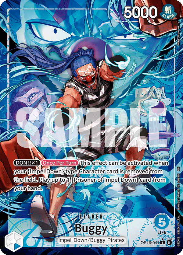 Buggy (041) (Alternate Art) OP16-041 One Piece card