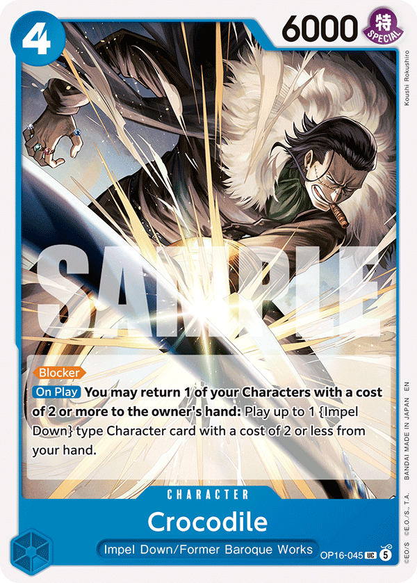 Crocodile OP16-045 One Piece card