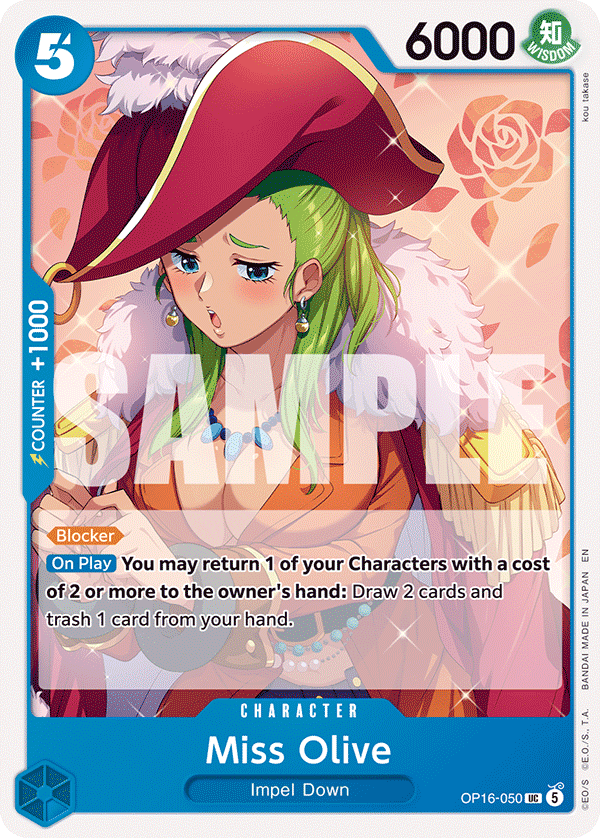 Miss Olive OP16-050 One Piece card