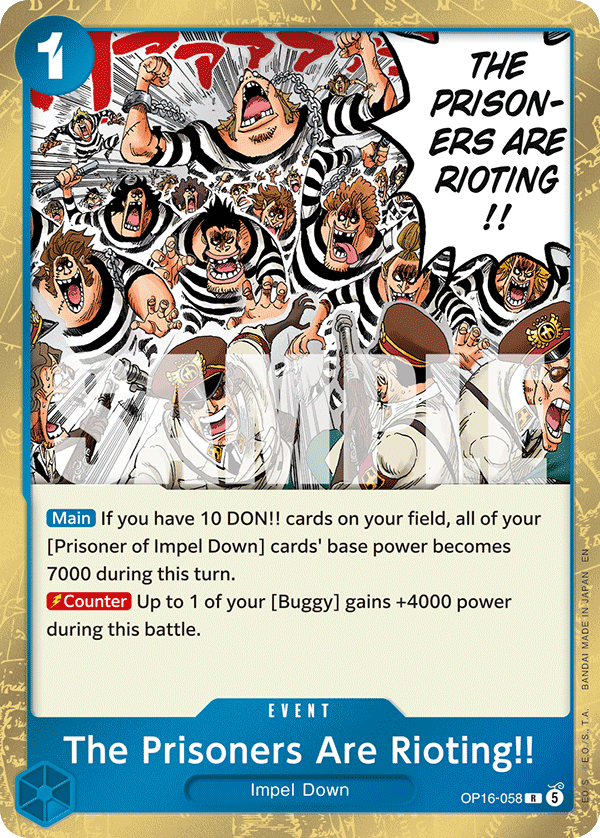 The Prisoners Are Rioting!! OP16-058 One Piece card