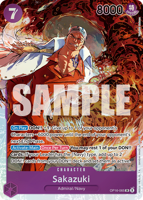 Sakazuk OP16-065 One Piece card