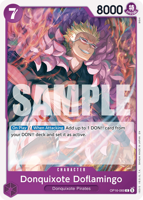 Donquixote Doflamingo (069) OP16-069 One Piece card