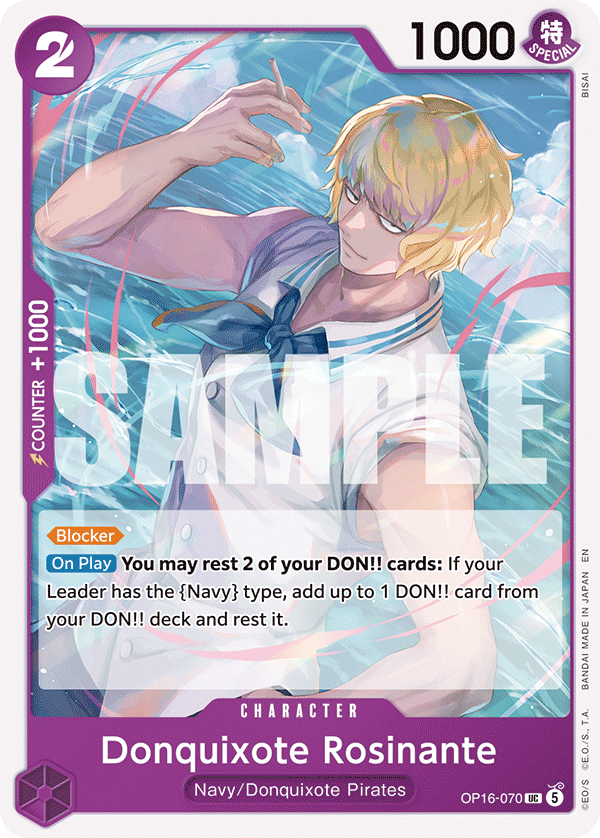 Donquixote Rosinante OP16-070 One Piece card