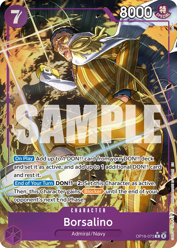 Borsalino (Alternate Art) OP16-073 One Piece card