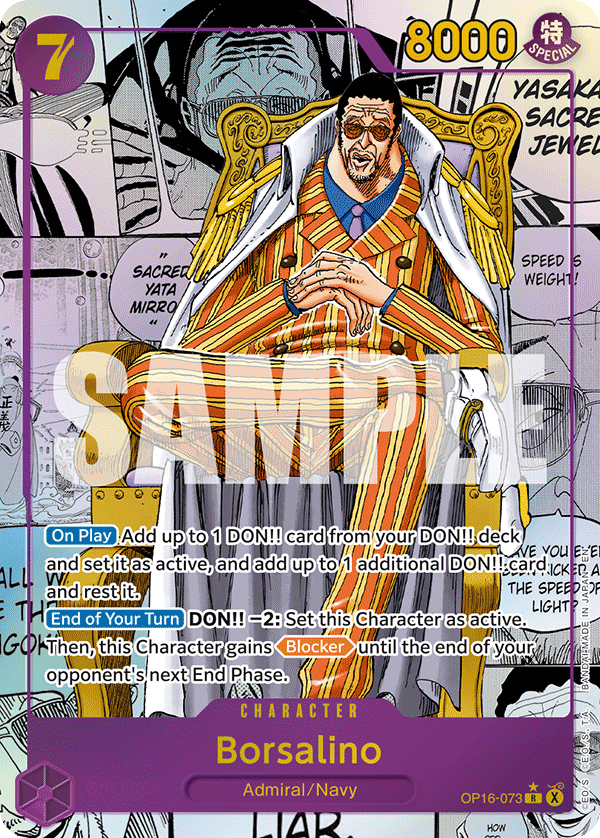 Borsalino (Manga) OP16-073 One Piece card