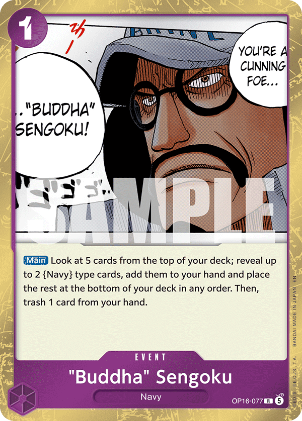 "Buddha" Sengoku OP16-077 One Piece card