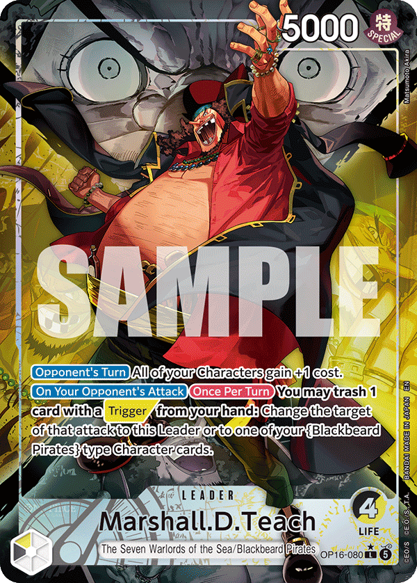 Marshall.D.Teach (080) (Alternate Art) OP16-080 One Piece card
