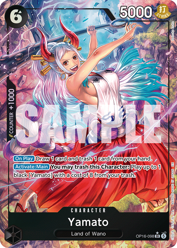 Yamato (098) (Alternate Art) OP16-098 One Piece card