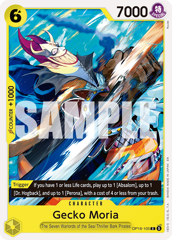 Gecko Moria OP16-105 One Piece card