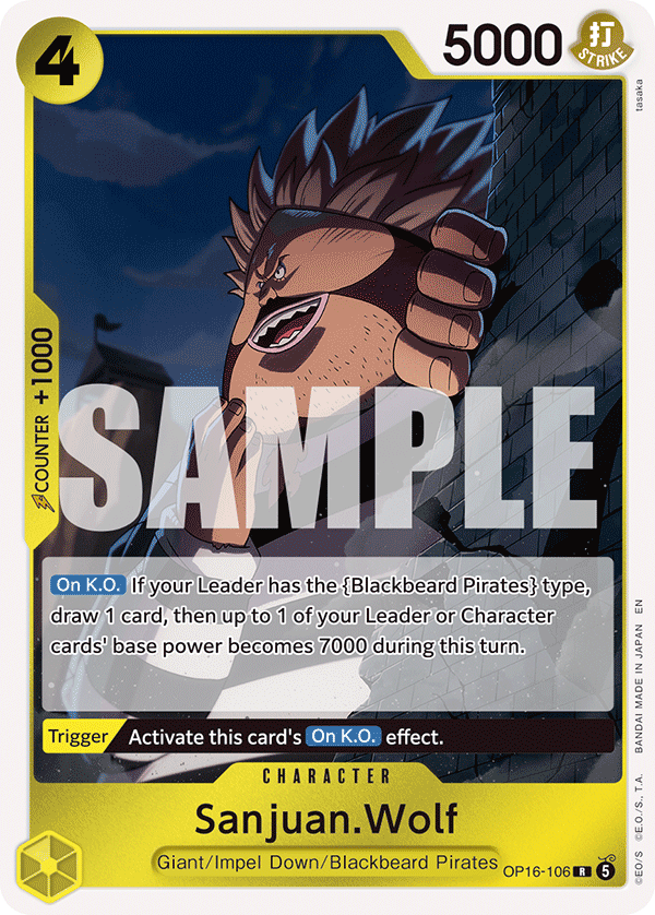 Sanjuan.Wolf OP16-106 One Piece card