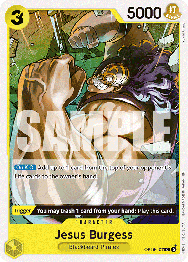 Jesus Burgess OP16-107 One Piece card