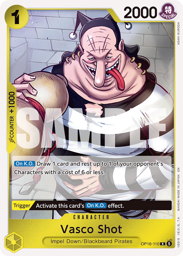 Vasco Shot OP16-110 One Piece card