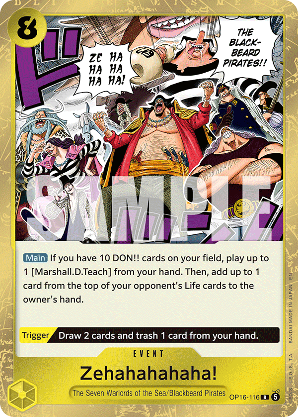 Zehahahahaha! OP16-116 One Piece card