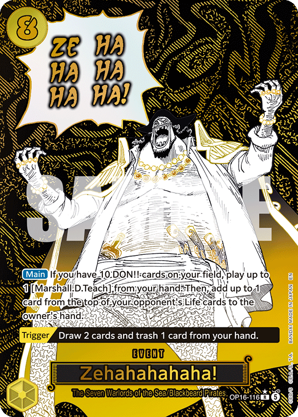 Zehahahahaha! (Alternate Art) OP16-116 One Piece card