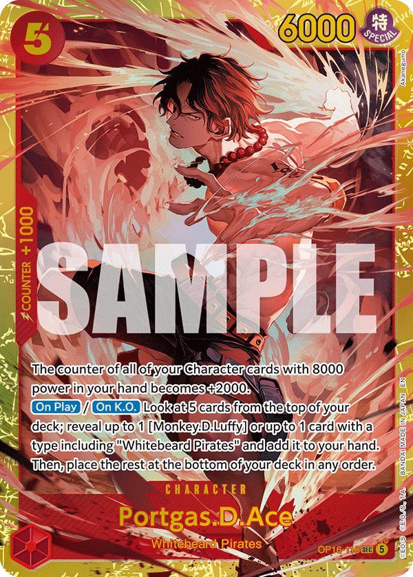 Portgas.D.Ace (118) OP16-118 One Piece card