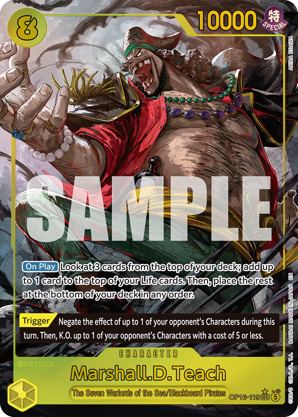 Marshall.D.Teach (119) (Alternate Art) OP16-119 One Piece card